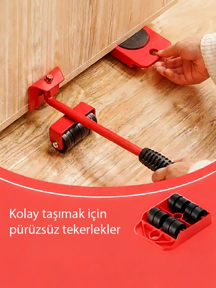 Dayanıklı Metal Gövdeli Mobilya Eşya Taşıma ve Kaldırma Seti 150 KG'a kadar - Görsel 2