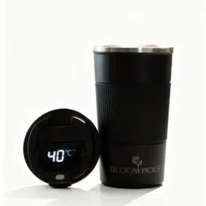 510 mL Siyah Şık Tasarım Çift Katmanlı Paslanmaz Çelik Termos Bardak Sızdırmaz Sıcak-Soğuk Araç Uyumu