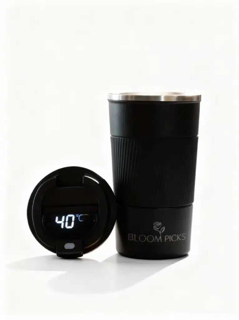 510 mL Siyah Şık Tasarım Çift Katmanlı Paslanmaz Çelik Termos Bardak Sızdırmaz Sıcak-Soğuk Araç Uyumu